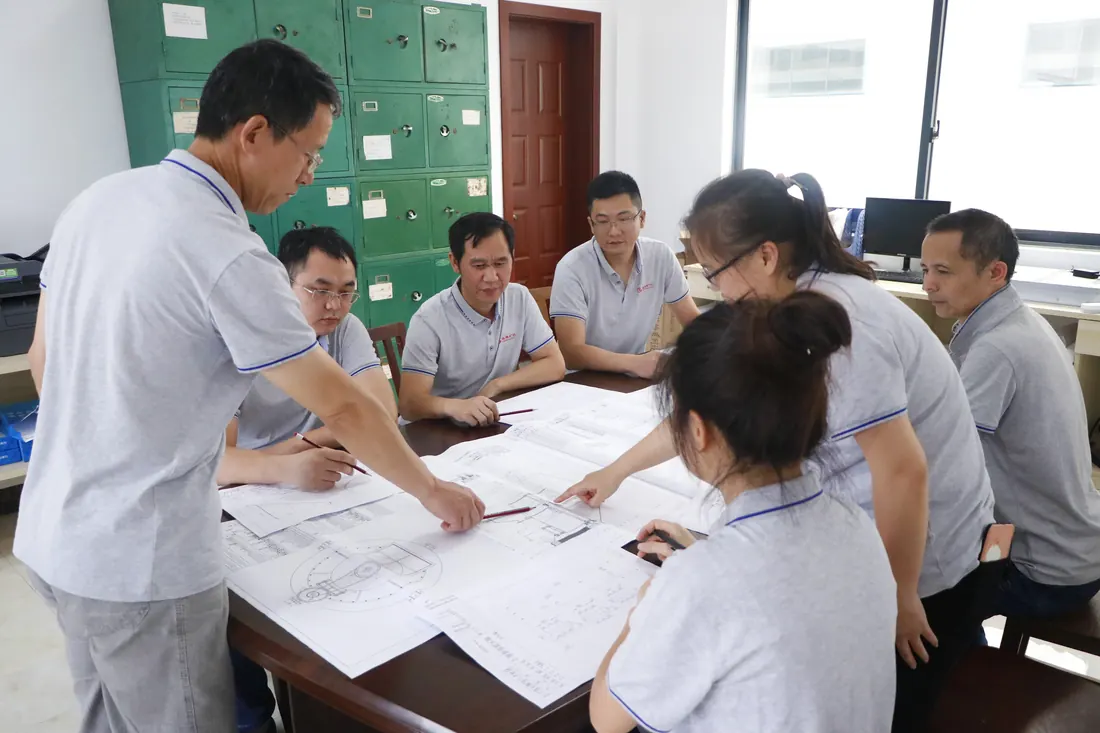 Engineering meeting with customer