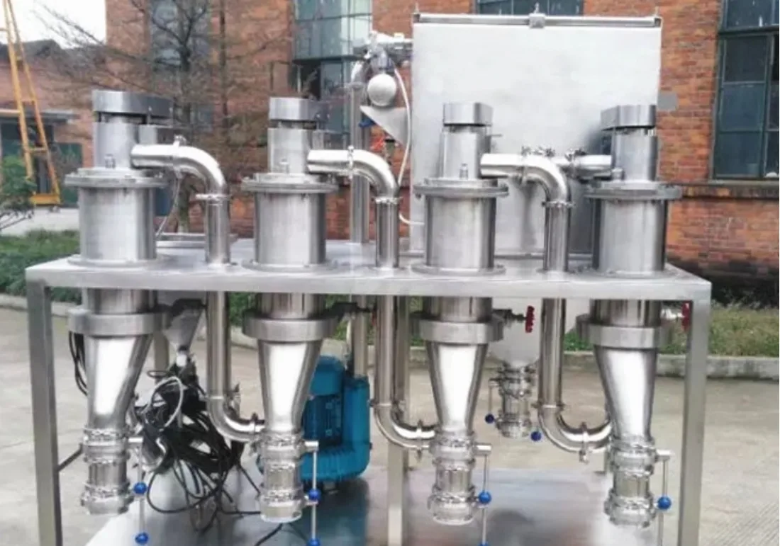 Jet mill for high-purity quartz